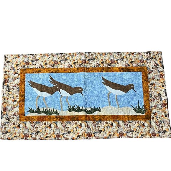 Sandpiper "At Water's Edge" Quilted Panel Design by Makenna Ryen - Picture 1 of 10